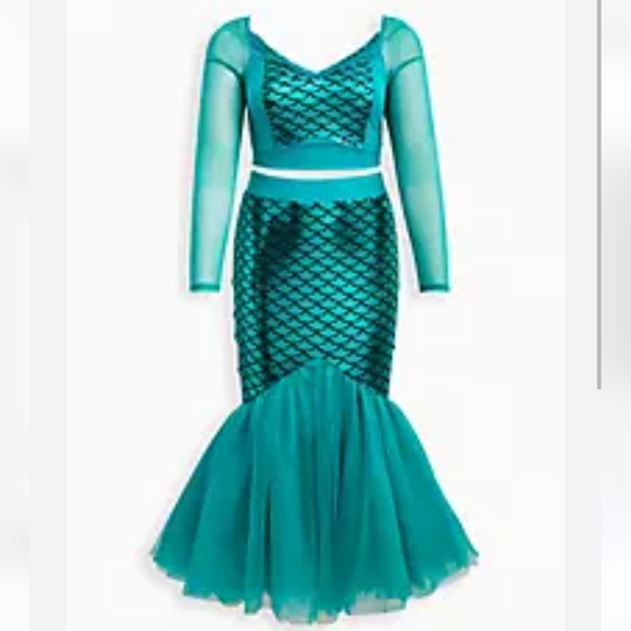 Torrid Halloween Costume Mesh Two Piece Mermaid Tulle Dress size 2X - Picture 2 of 8